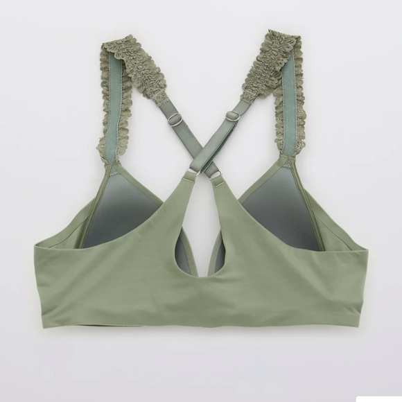 ☘️Sunnie wireless lightly lined blossom lace strap bra - Picture 4 of 7